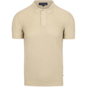 Suitable T-shirt  Respect Polo Structure Knit Beige