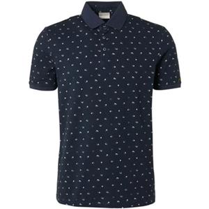 No Excess T-shirt  Polo Print Donkerblauw