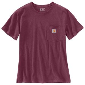 Carhartt  Women's Loose Fit Heavyweight S/S Pocket Cotton - T-shirt, purper/rood