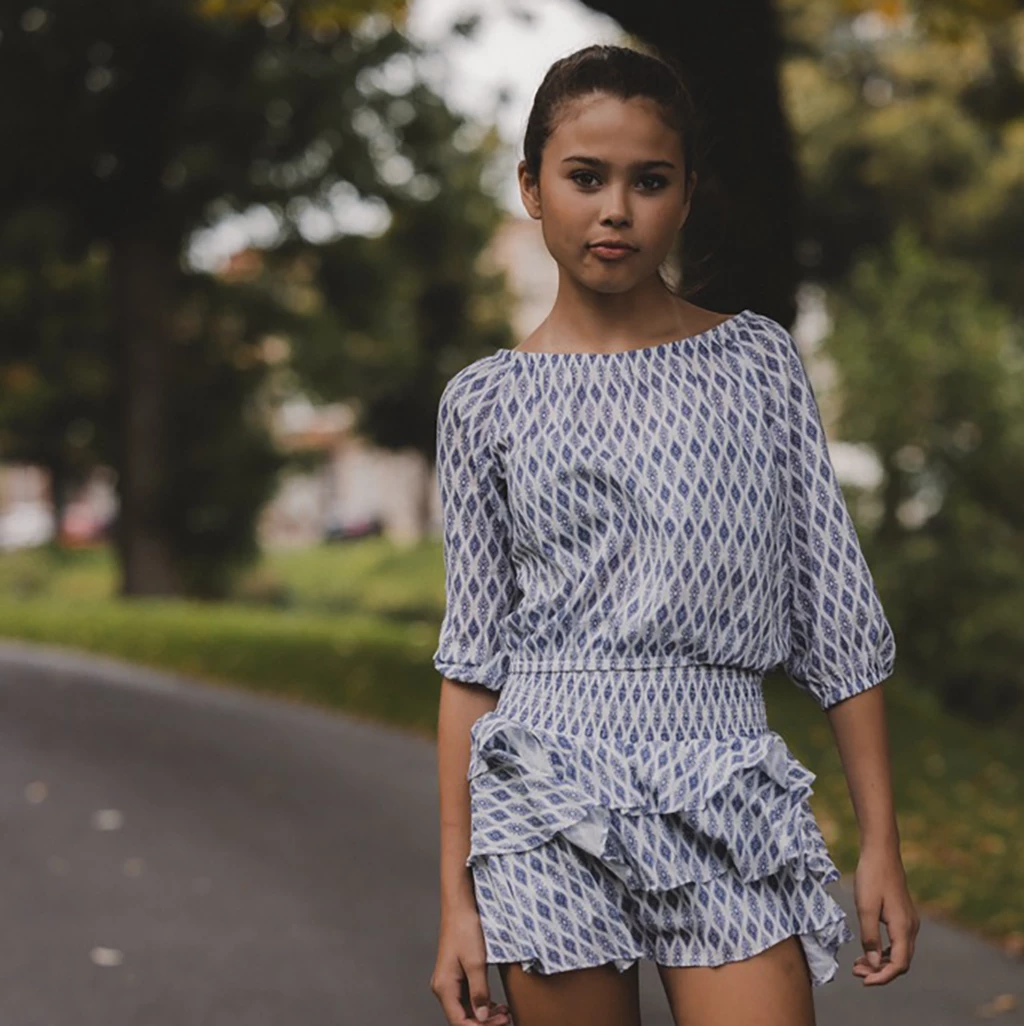 LOOXS 10sixteen Zomer skort meisjes - blauw