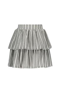 B.Nosy zomer rok meisjes - zwart/wit gestreept - 2-laags - Romee