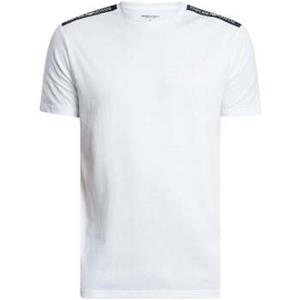 Emporio Armani T-shirt  Lounge Woven Tape Logo T-Shirt White