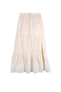 NoBell zomer maxi rok meisjes - ivoor wit - split - Nael