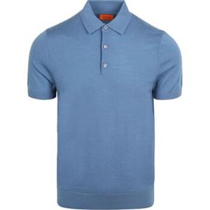 Suitable T-shirt  Polo Merinowol Blauw