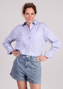 FRNCH Naela blouse gestreept cropped