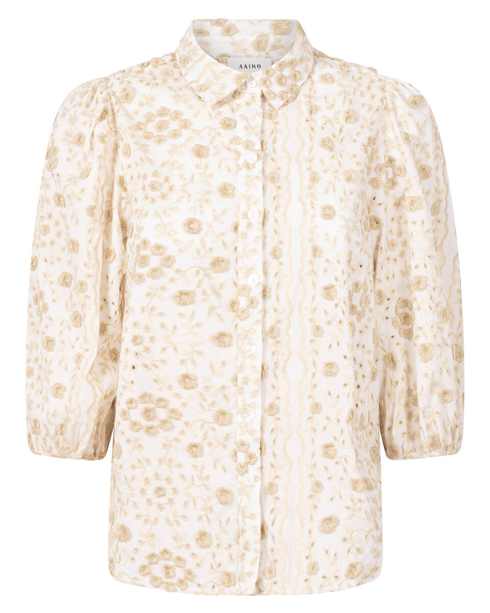 Aaiko Blouse lange mouw lien 2 tone co 53
