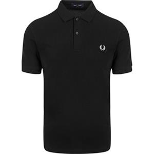 Fred Perry T-shirt  Polo Plain Zwart