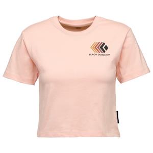 Black Diamond  Women's Faded Crop S/S Tee - T-shirt, roze