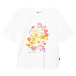 Dedicated  Women's T-Shirt Vadstena Les Fleurs - T-shirt, wit
