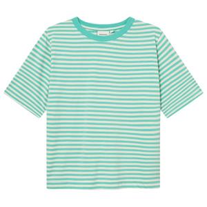 Dedicated  Women's T-Shirt Vadstena Stripes - T-shirt, turkoois/groen