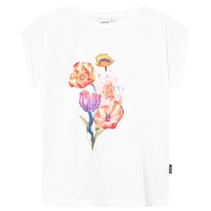 Dedicated  Women's T-Shirt Visby Fantasy Flower Bouquet - T-shirt, wit