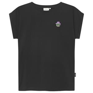 Dedicated  Women's T-Shirt Visby Peace Bloom - T-shirt, zwart
