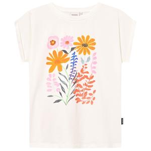 Dedicated  Women's T-Shirt Visby Summer Flowers - T-shirt, wit