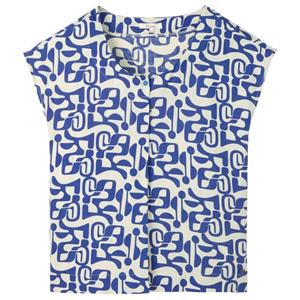 Tranquillo  Women's Luftige Bluse aus Ecovero Viskose - T-shirt, blauw