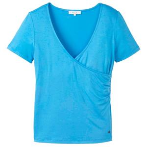 Tranquillo  Women's Shirt in Wickeloptik - T-shirt, blauw