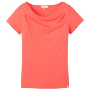 Tranquillo  Women's Shirt mit Wasserfallausschnitt - T-shirt, rood