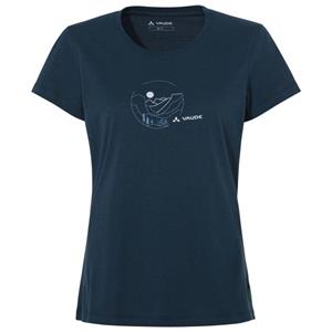 Vaude  Women's Cyclist V - T-shirt, blauw