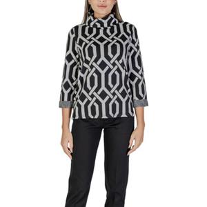 Street One Trui  EOS_scarf collar jacquard shir 321984