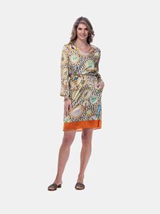 Mucho Gusto  jurk carrara luipaard barok print