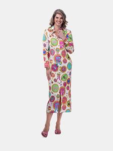 Mucho Gusto  jurk francis bay barok cirkelprint