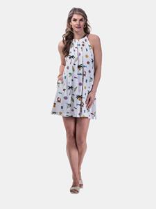 Mucho Gusto  jurk sponge beach vibes print