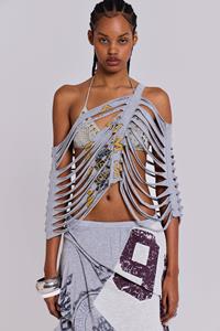 Jaded London Riley Slashed Multiway Cape Top