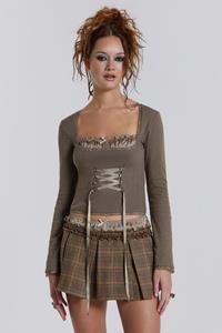 Jaded London Arabella Pointelle Bustier Top