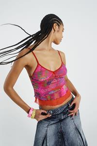 Jaded London Fusion Mesh Camisole Top