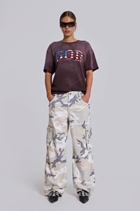 Jaded London Trooper Snow Camo Cargo Pant
