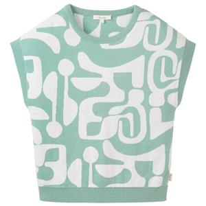 Tranquillo  Women's Strick-Shirt aus Biobaumwolle - T-shirt, turkoois