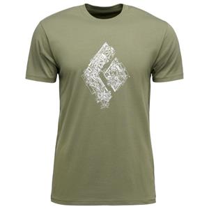 Black Diamond Heren Engineered Diamond T-shirt