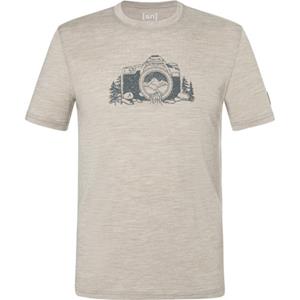 Bergzeit Basics Heren Super.Natural Mountain Lens T-shirt