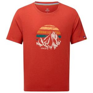 Sherpa Adventure Gear Heren Bali Retro Sunset T-shirt