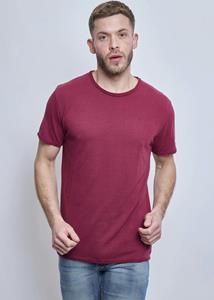X-Name heren t-shirt donkerrood zachte stof italianstyle