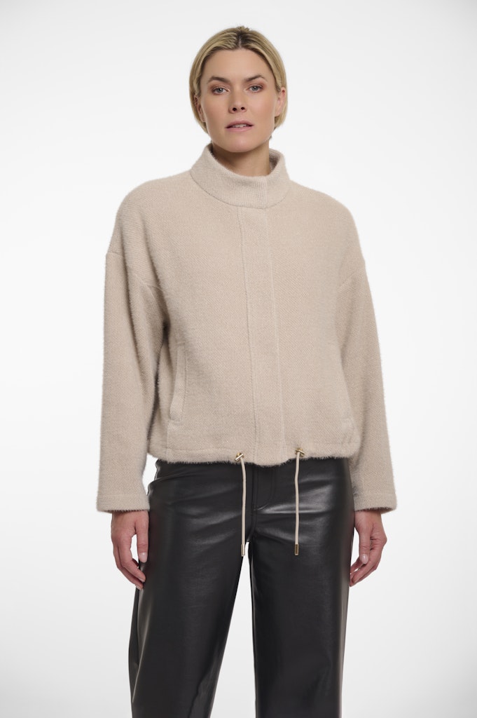 Rino & Pelle boxy jacket with snap closure levin.7002521 10811 fog grey