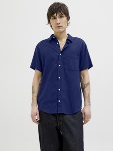 Jack & Jones jorvarenna dobby shirt ss 12271109 ocean cavern
