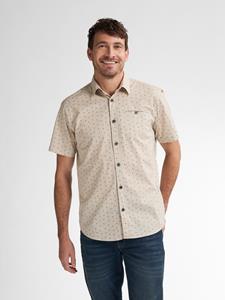 Petrol Industries men shirt short sleeve aop m-1050-sis430 7130 light tan