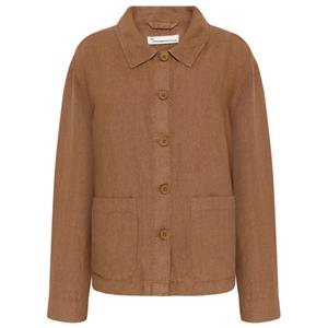 KnowledgeCotton Apparel  Women's Regular Linen Overshirt - Vrijetijdsjack, bruin