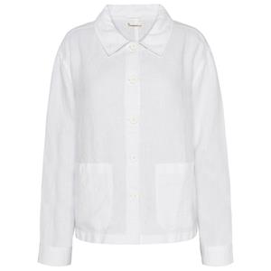 KnowledgeCotton Apparel  Women's Regular Linen Overshirt - Vrijetijdsjack, wit