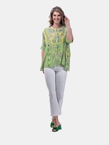 Mucho Gusto  blouse bréscia green paisley
