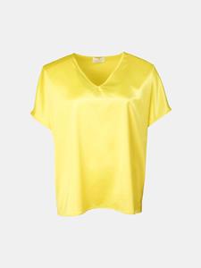 Mucho Gusto  blouse milos geel elegantie