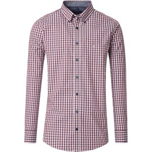 Casa Moda Overhemd Lange Mouw  Overhemd Ruiten Rood