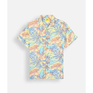 Oxbow Overhemd Lange Mouw  Viscose bedrukt overhemd met korte mouwen TROPICS