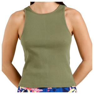 Dedicated  Women's Rib Top Valdermarsvik - Top, olijfgroen