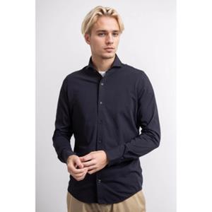 Suitable Overhemd Lange Mouw  Sorona Overhemd Navy
