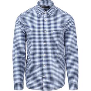 Marc O'Polo Overhemd Lange Mouw  Overhemd Ruiten Blauw