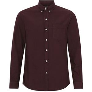 Colorful Standard Overhemd Lange Mouw  Overhemd Bordeaux