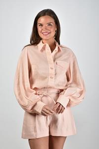 Zimmermann blouse roze met pofmouw