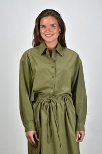 Aspesi blouse cropped groen
