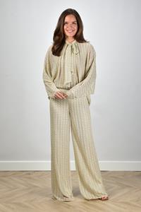 Missoni broek met elastische tailleband goud